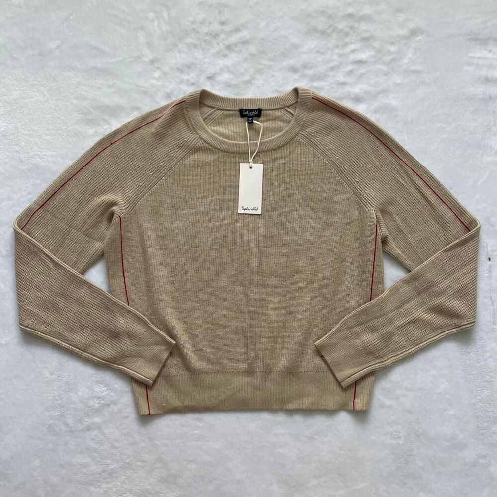 New with tags Splendid Knit Sweater Women's XS Long Sleeve Luxury Neutral Fall